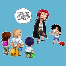 Body bébé Luffy « C'est lui ! » – Parodie One Piece