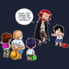Sweat-Shirt à capuche Luffy « C'est lui ! » – Parodie One Piece