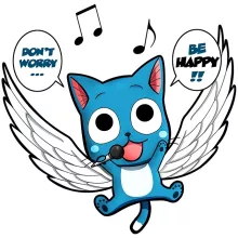 Maglietta da Donna Happy – Parodia dei Fairy Tail