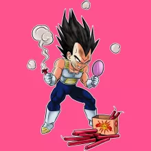 Vegeta Mädchen Kinder Tank top – Parodie auf Dragon Ball Z