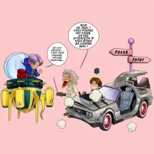 Body bébé (Filles) Trunks Vs Doc « Collision dans les Couloirs du Temps ! » – Parodie Dragon Ball Z