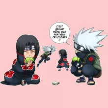 Body bébé (Filles) Kakashi « Combat de Ninjas ! » – Parodie Naruto