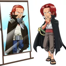 Débardeur Femme Shanks « Man in the Mirror ! » – Parodie One Piece