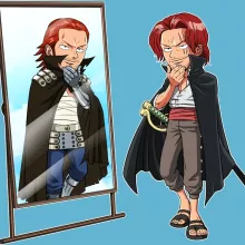 Body bébé Shanks « Man in the Mirror ! » – Parodie One Piece