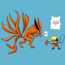Body bébé « Couché ! » – Parodie Naruto