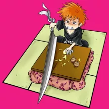 Ichigo Kurosaki Vrouwen Tank Top – Bleach parodie