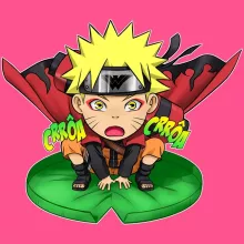 Débardeur Enfant Fille « Crôa Crôa No Jutsu !! » – Parodie Naruto