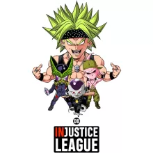 Body bebè senza maniche Broly “Broly, Majin Bu, Cell e Freezer” – Parodia dei Dragon Ball Z