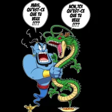 Mug Le dragon Shenron « De Bonne Volonté mais de mauvaise foi ! » – Parodie Dragon Ball Z