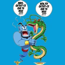 totebag El dragón Shenron “El dragón Shenron y el genio de Aladino” – Parodia de Dragon Ball Z -DBZ