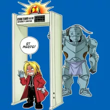 Sac à dos Enfant Edward « Détecteur de métaux ! » – Parodie Full Metal Alchemist