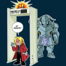 Bonnet Edward « Détecteur de métaux ! » – Parodie Full Metal Alchemist