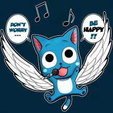 Bonnet Happy « Don't worry... Be Happy !! » – Parodie Fairy Tail