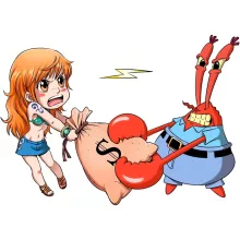 Cappello Bambino e Bambina Nami “Nami e Eugene Harold Krab” – Parodia dei One Piece