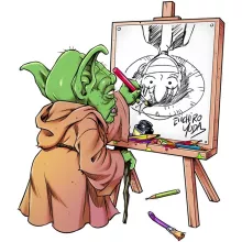 Luffy Tasse “Luffy verkehrt zeichnender Eiichiro Yoda” – Parodie auf One Piece