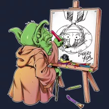 Luffy Kapuzenpullover “Luffy verkehrt zeichnender Eiichiro Yoda” – Parodie auf One Piece