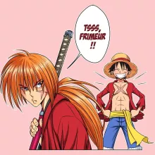 Body bébé (Filles) Kenshin « L'élève dépasse le Maître... » – Parodie One Piece