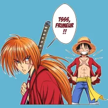 Body bébé Kenshin « L'élève dépasse le Maître... » – Parodie One Piece