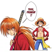 Casquette Kenshin « L'élève dépasse le Maître... » – Parodie One Piece