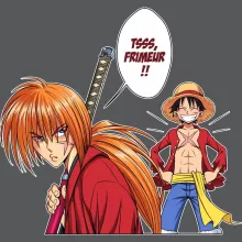 Casquette Kenshin « L'élève dépasse le Maître... » – Parodie One Piece