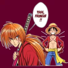 Casquette Kenshin « L'élève dépasse le Maître... » – Parodie One Piece
