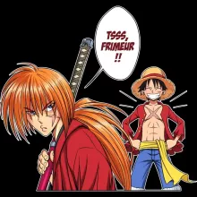 Coque Téléphone Portable Kenshin « L'élève dépasse le Maître... » – Parodie One Piece