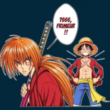 Bonnet Kenshin « L'élève dépasse le Maître... » – Parodie One Piece