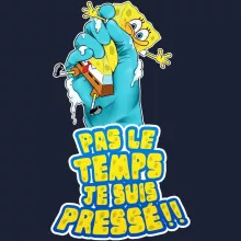 Sweat-Shirt à capuche Bob « Eponge pressée... » – Parodie Bob l'éponge