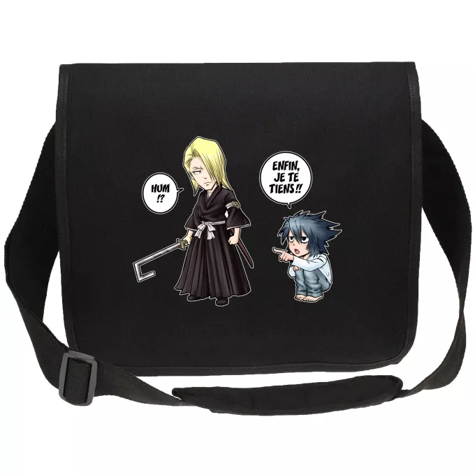 Sacs étudiant canvas Parodie Bleach Erreur sur la personne... - Kira, Light Yagami