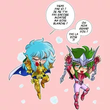 Body bébé (Filles) Shun « Faisons l'Amour, pas la Guerre !! » – Parodie Saint Seiya