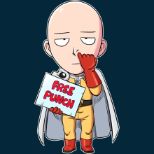 One-Punch Man Parody Navy Blue Tassel Beanie - Saitama (Funny One-Punch Man Parody - High Quality Beanie - Ref : 1049)
