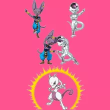 Débardeur Enfant Fille Beerus « Fusion féline... » – Parodie Pokémon