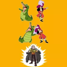 Herr Krokodil Barnens keps “Herr Krokodil den Shichibukai” – Parodi One Piece