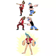 Franky Mug “Franky, Ace Ventura and Popeye” – One Piece parody