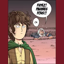 Mug Gandalf « Fuyez, pauvre fou !! » – Parodie One-Punch Man