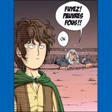 Sac à dos Enfant Gandalf « Fuyez, pauvre fou !! » – Parodie One-Punch Man
