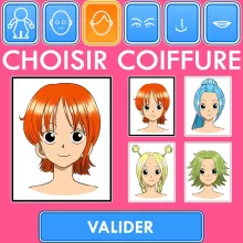 Débardeur Enfant Fille Nami « Générateur de personnages » – Parodie One Piece