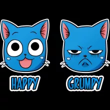 Happy Schultertasche “Happy und der Grumpy Cat” – Parodie auf Fairy Tail