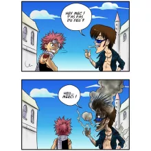 Body bébé Natsu Dragnir « Hey mec, t'as pas du feu ? » – Parodie Fairy Tail