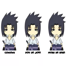 totebag Sasuke Uchiwa « L'homme le plus expressif du Monde » – Parodie Naruto