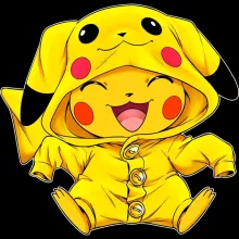 T-shirt Enfant Pikachu Cosplayé « Imbattable dans les concours de Cosplay... » – Parodie Pokémon