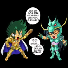 Sweat à capuche Enfant Shura « J't'ai cassé là ! » – Parodie Saint Seiya
