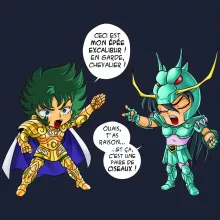 Sweat-Shirt à capuche Shura « J't'ai cassé là ! » – Parodie Saint Seiya