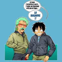 Body bébé Monkey D. Luffy « La Bagarre !! » – Parodie One Piece