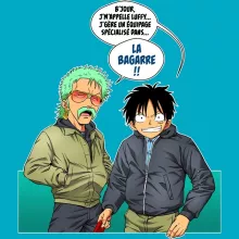 Mug Monkey D. Luffy « La Bagarre !! » – Parodie One Piece