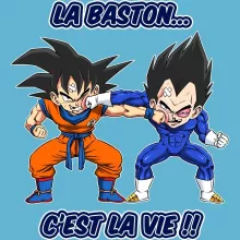 Body bébé Sangoku « La Baston, c'est la Vie ! » – Parodie Dragon Ball Z