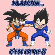 Body bébé (Filles) Sangoku « La Baston, c'est la Vie ! » – Parodie Dragon Ball Z