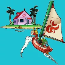 T-shirt Link “Link e Casa do Kame” – Zelda de parodia