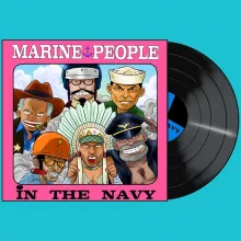 T-shirt Kizaru « La marine recrute ! » – Parodie One Piece