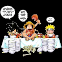 T-Shirt à manches longues « La recette d'un bon manga » – Parodie Naruto